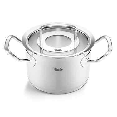 Fissler Original-Profi Collection/Stainless Steel Saucepan (Ø 16 cm, 2.1 L) Pots incl. Glass Lid – Induction, Silver on Sale
